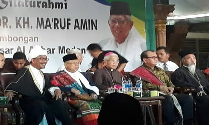  KH Ma’ruf Amin Tuntaskan Kangen Bersama Ulama Medan