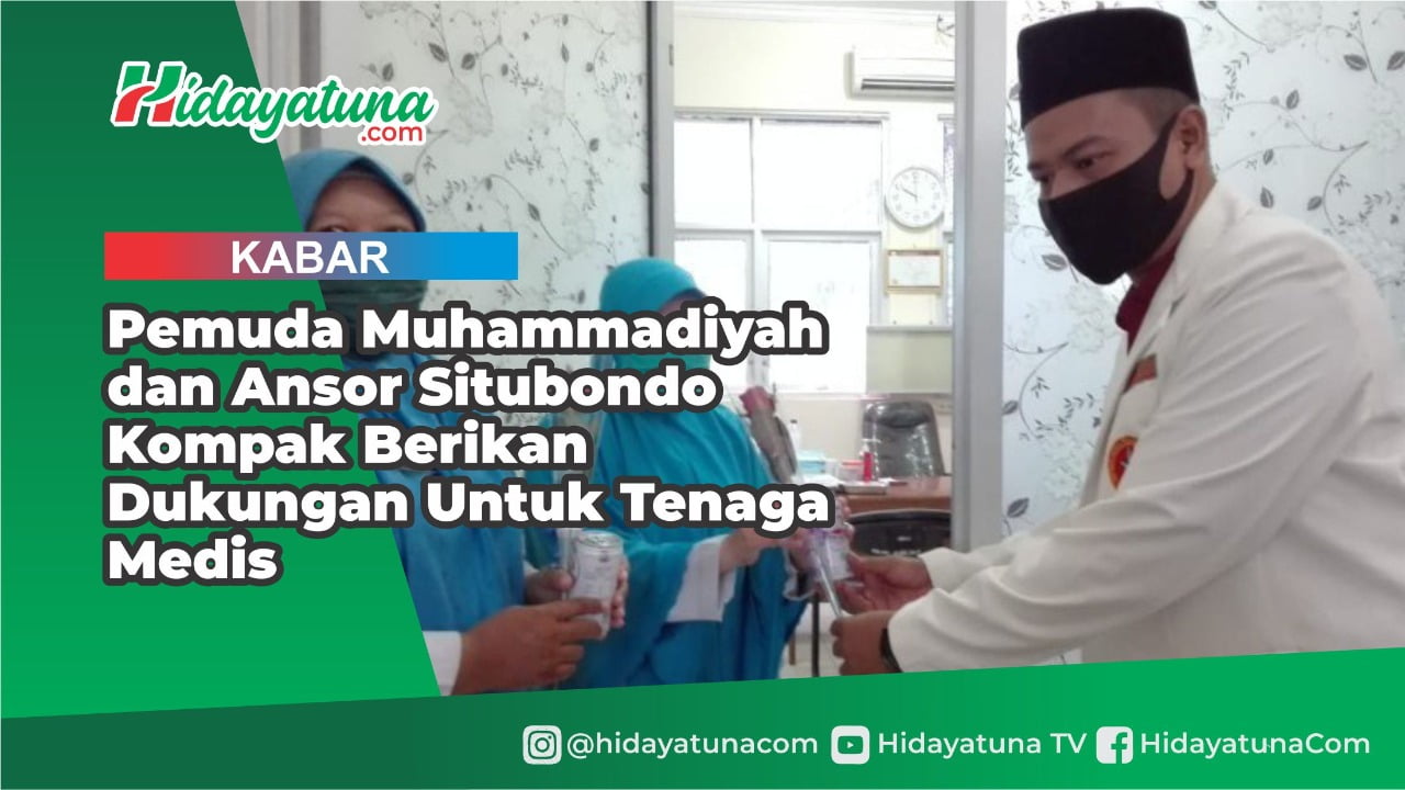  Pemuda Muhammadiyah dan Ansor Situbondo Beri Dukungan Untuk Tenaga Medis