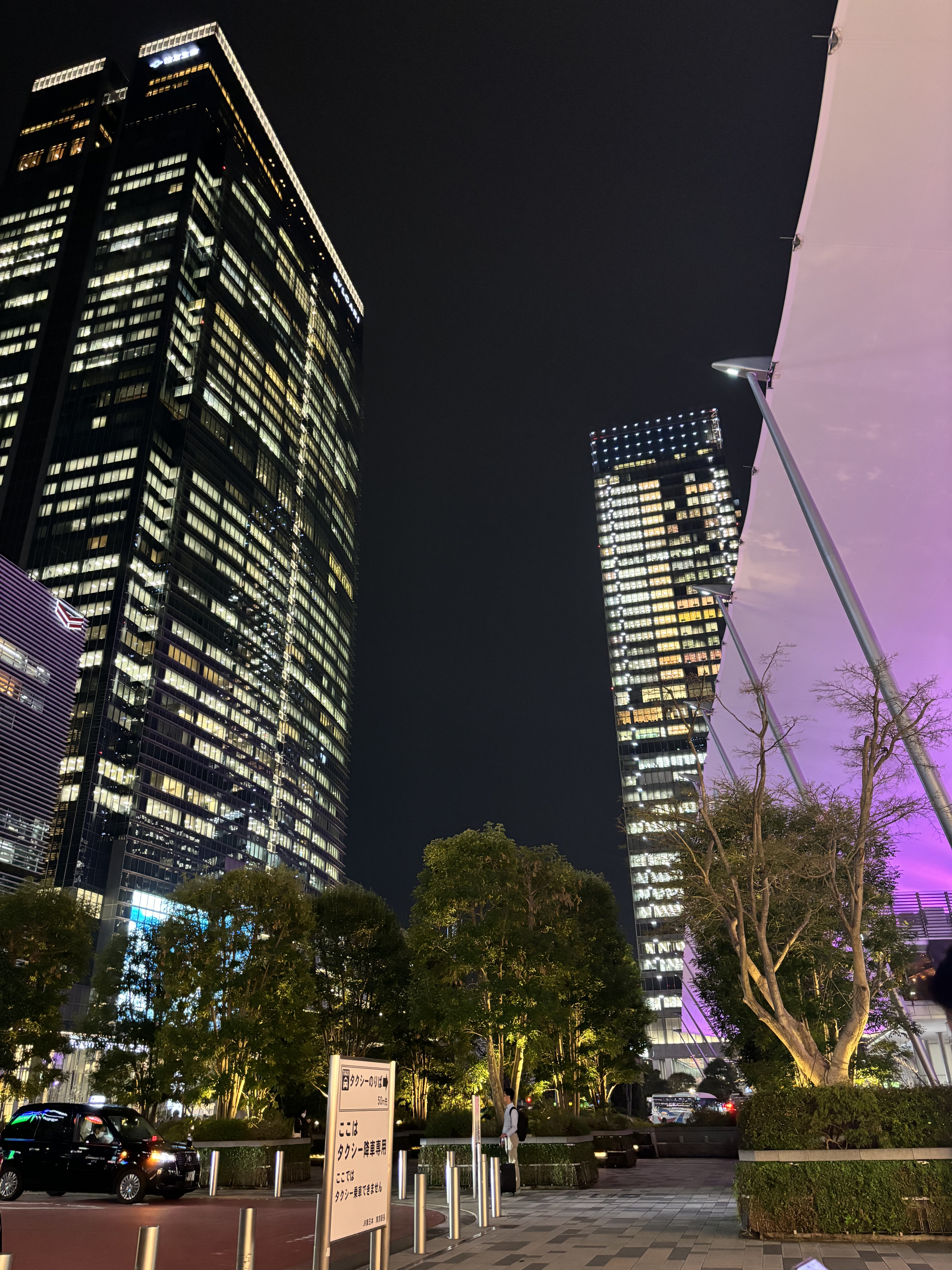 Skycrapers in Tokyo at night (Photo by Hajin Kim)