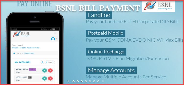 BSNL BIll Payment Online Recharge.