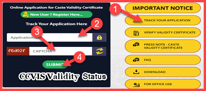 Caste Validity Certificate Status Online Check Kaise Kare