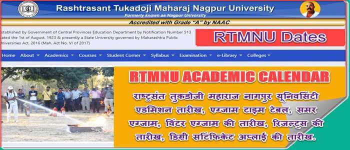 Rashtrasant Tukadoji Maharaj Nagpur University Academic Calendar 2022-23 | RTMNU Exam 2022 Time Table, Results, Admission Process. 1 RTMNU academic calendar