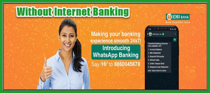 How to use IDBI Whatsapp Banking Services