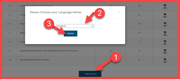 TEC Final Exam 2022 Process CSC TEC Final Online Exam Live कैसे देते है. 2 TEC Final Exam Language Setting And Take Exam