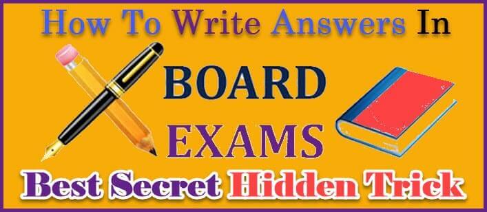 how to write best exam answers in exams