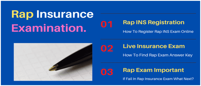 Process, Online Registration, Rap Insurance exam Question and answers