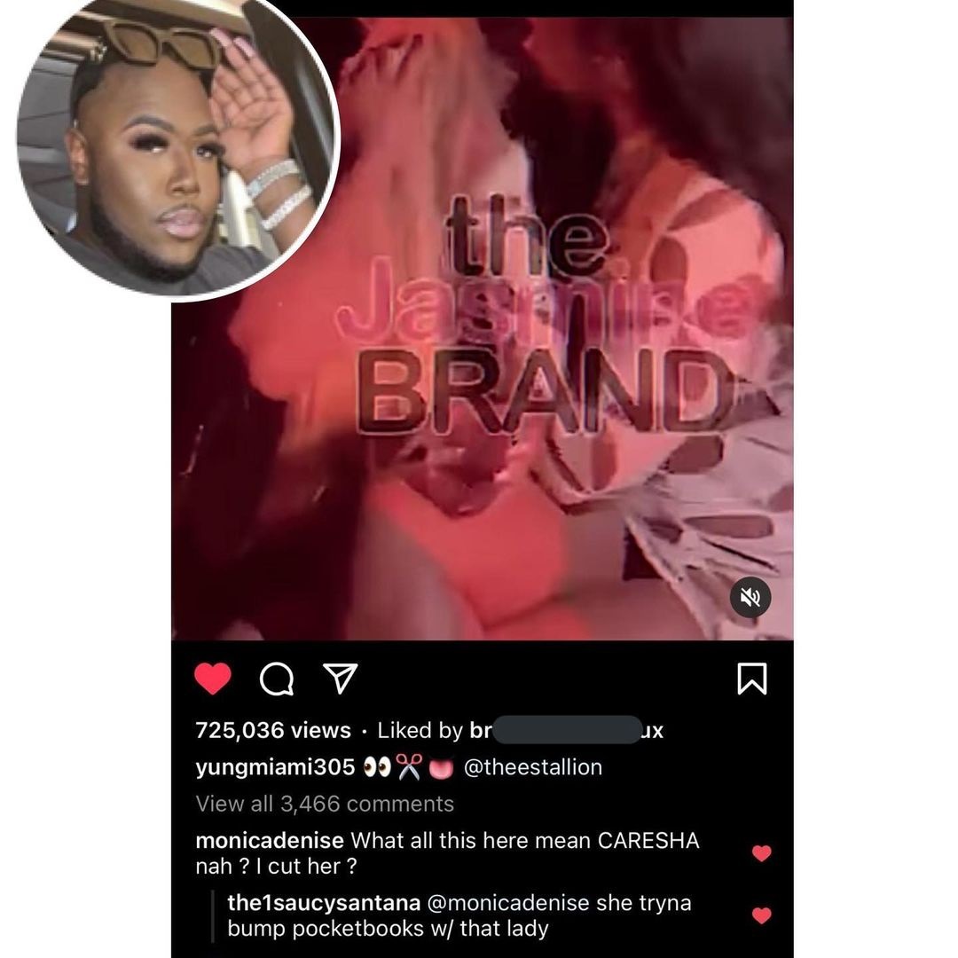 Saucy Santana Tells Monica That Yung Miami Is Trying To Smash Megan