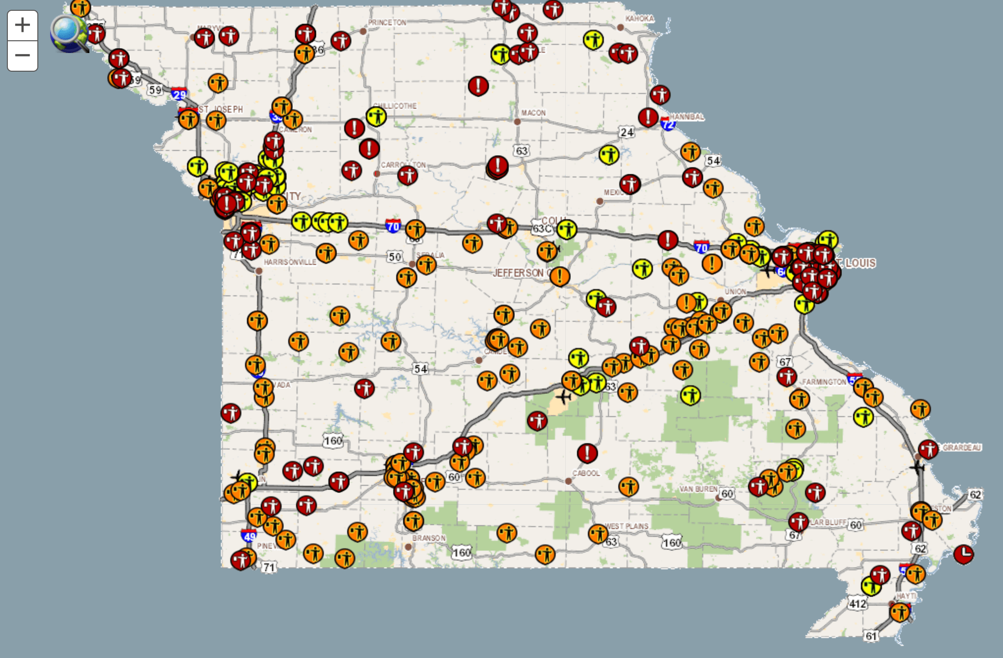 Map Latest Conditions On The State S Roads Houston Herald