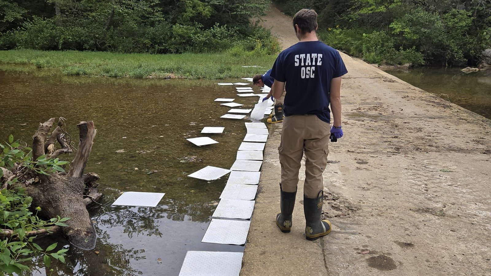 Clues sought after petroleum ends up in Texas County creek