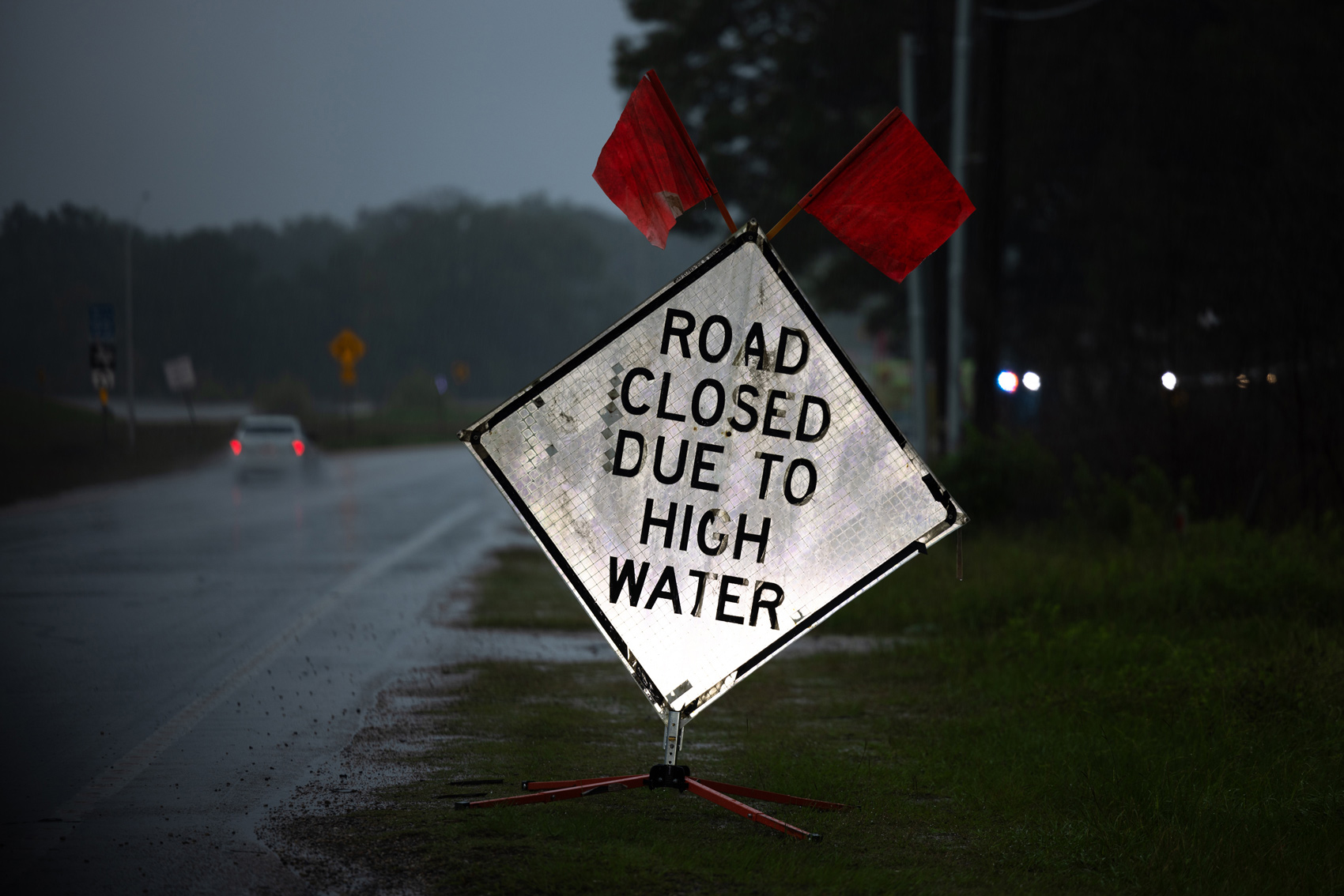 Texas Department of Transportation closed exits for traffic traveling west on Highway 99