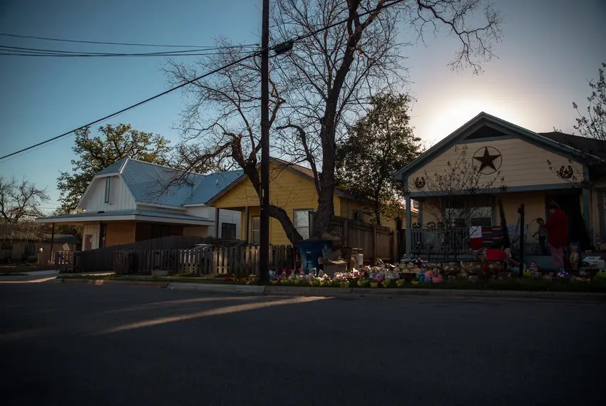 A neighborhood in Austin.