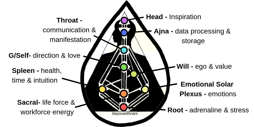 9 Human Design Energy Centers