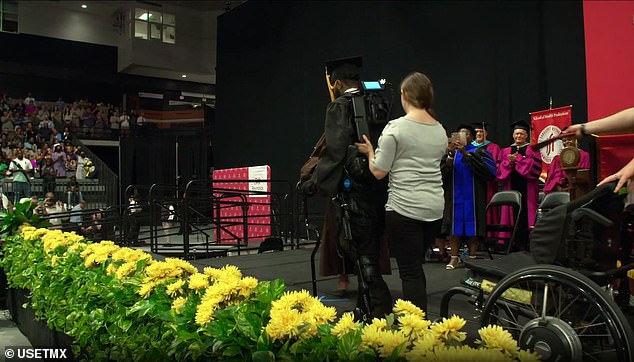 Inspirational Milestone Paralyzed Shooting Victim Uses Robotic