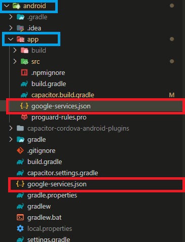 Android Ionic File Google Services Json Is Missing Stack Overflow