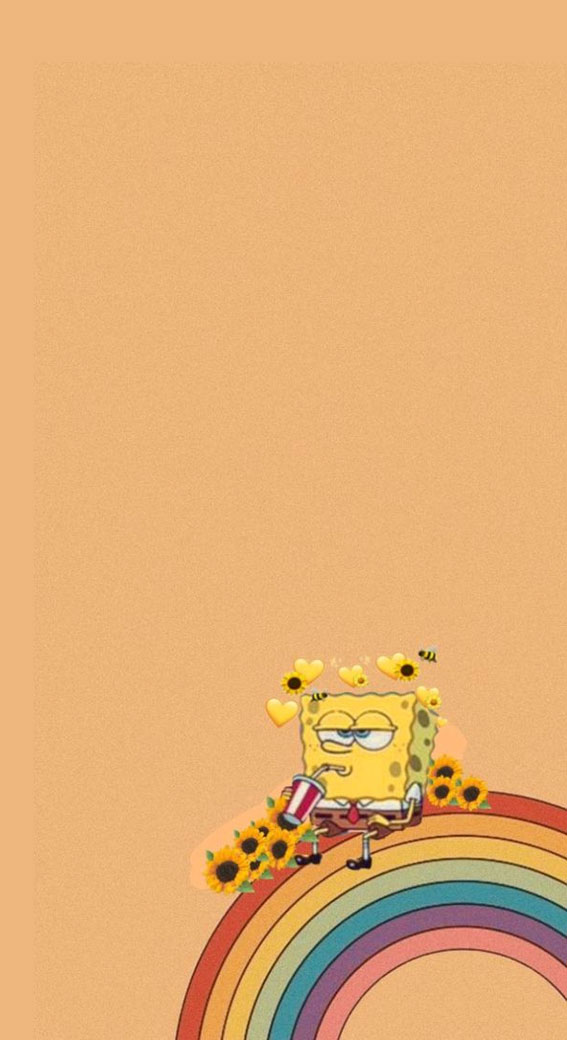 20 Spongebob Wallpaper Ideas Sitting On Rainbow Idea Wallpapers Iphone Wallpapers Color Schemes