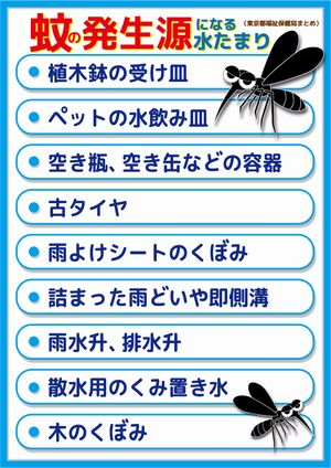 蚊の発生源