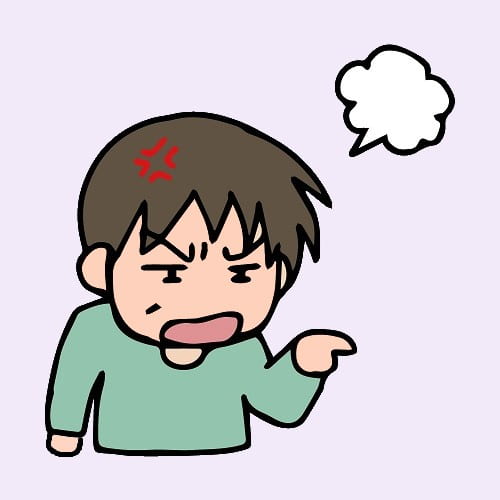 押しつけたり強要している画像