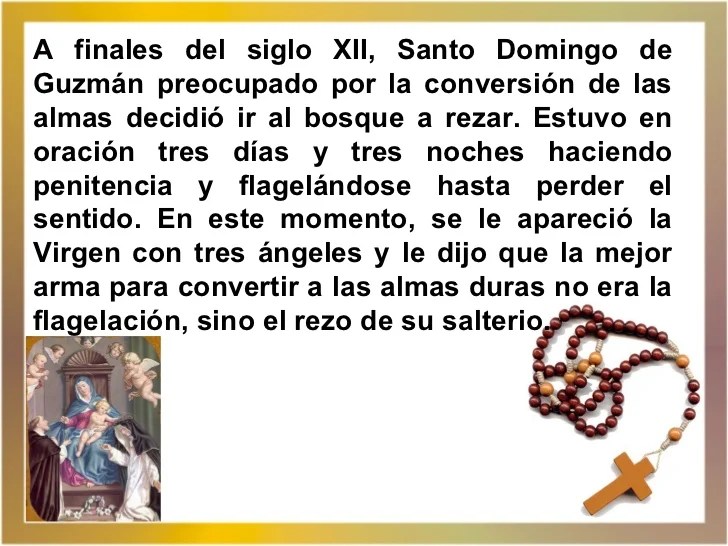 Historia Del Santo Rosario Otosection