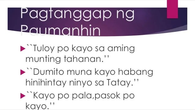 Paggamit Ng Magagalang Na Pananalita Sa Iba T Ibang Sitwasyon 0111