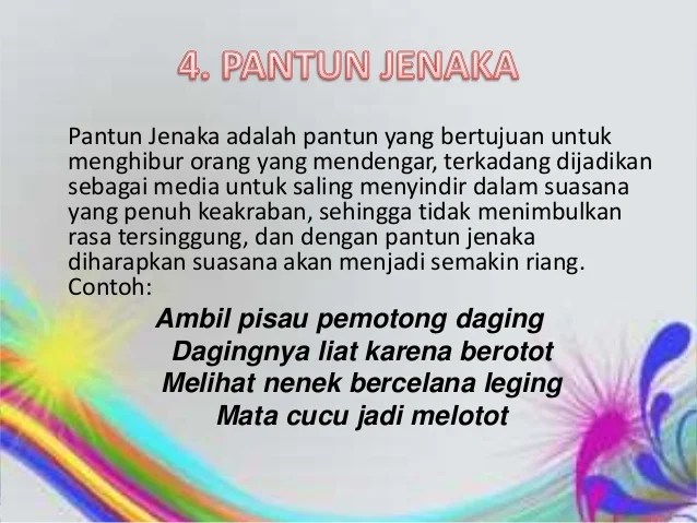 Contoh Jenis Jenis Pantun Dan Contohnya Revolusi Bumi