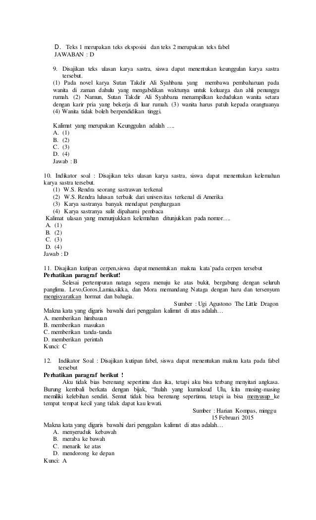 20 Contoh Soal Soal Tentang Teks Ulasan Berbagai Contoh Otosection Riset