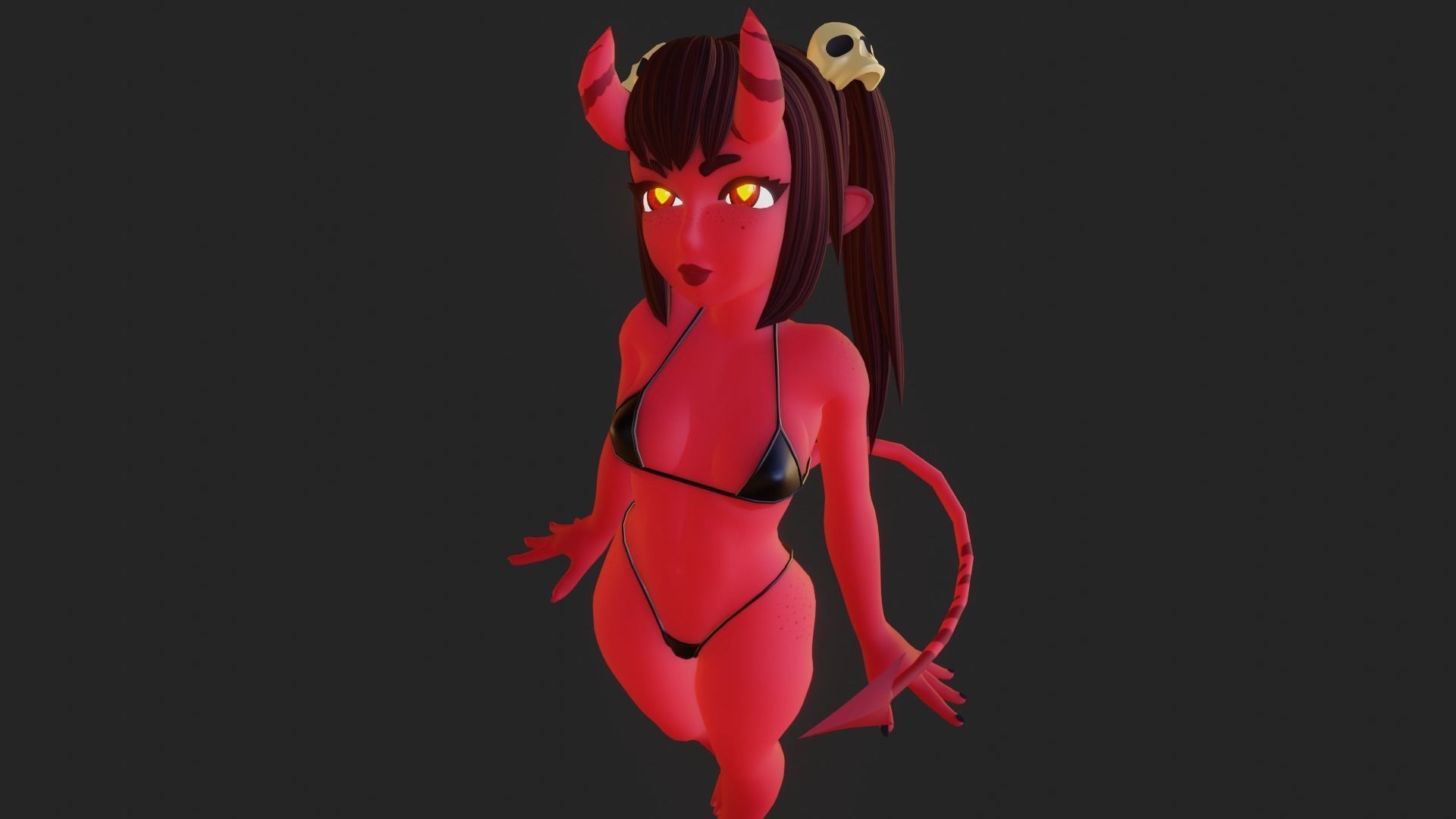 Meru The Succubus 3d Model Rigged Cgtrader Otosection 