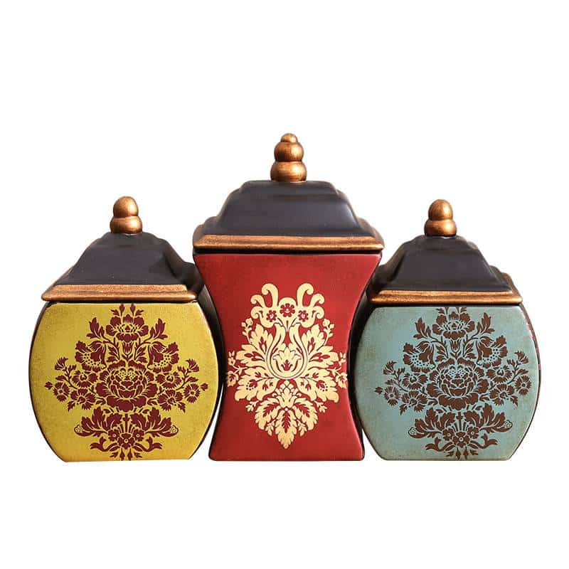 http://ineedaclean.com Ceramic Kitchen Storage Jar with Boho Style Pattern New Arrivals Kitchen Tools cb5feb1b7314637725a2e7: Blue|Red|Yellow I Need A Clean http://ineedaclean.com/?post_type=product&p=1003020