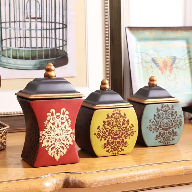 http://ineedaclean.com Ceramic Kitchen Storage Jar with Boho Style Pattern New Arrivals Kitchen Tools cb5feb1b7314637725a2e7: Blue|Red|Yellow I Need A Clean http://ineedaclean.com/?post_type=product&p=1003020