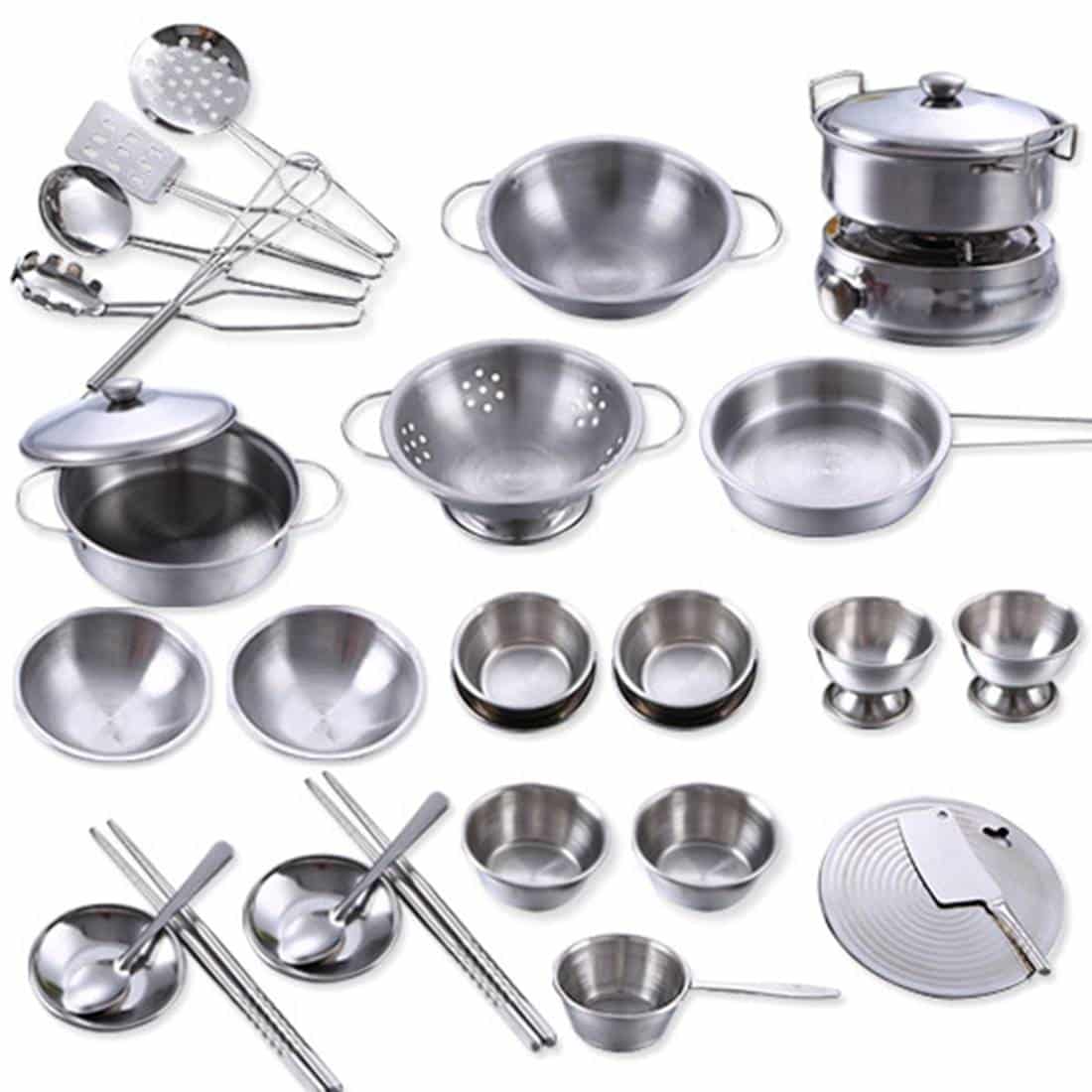 http://ineedaclean.com Kitchen Cookware Set for Children New Arrivals Kitchen Tools Material: Stainless Steel I Need A Clean http://ineedaclean.com/?post_type=product&p=1003047