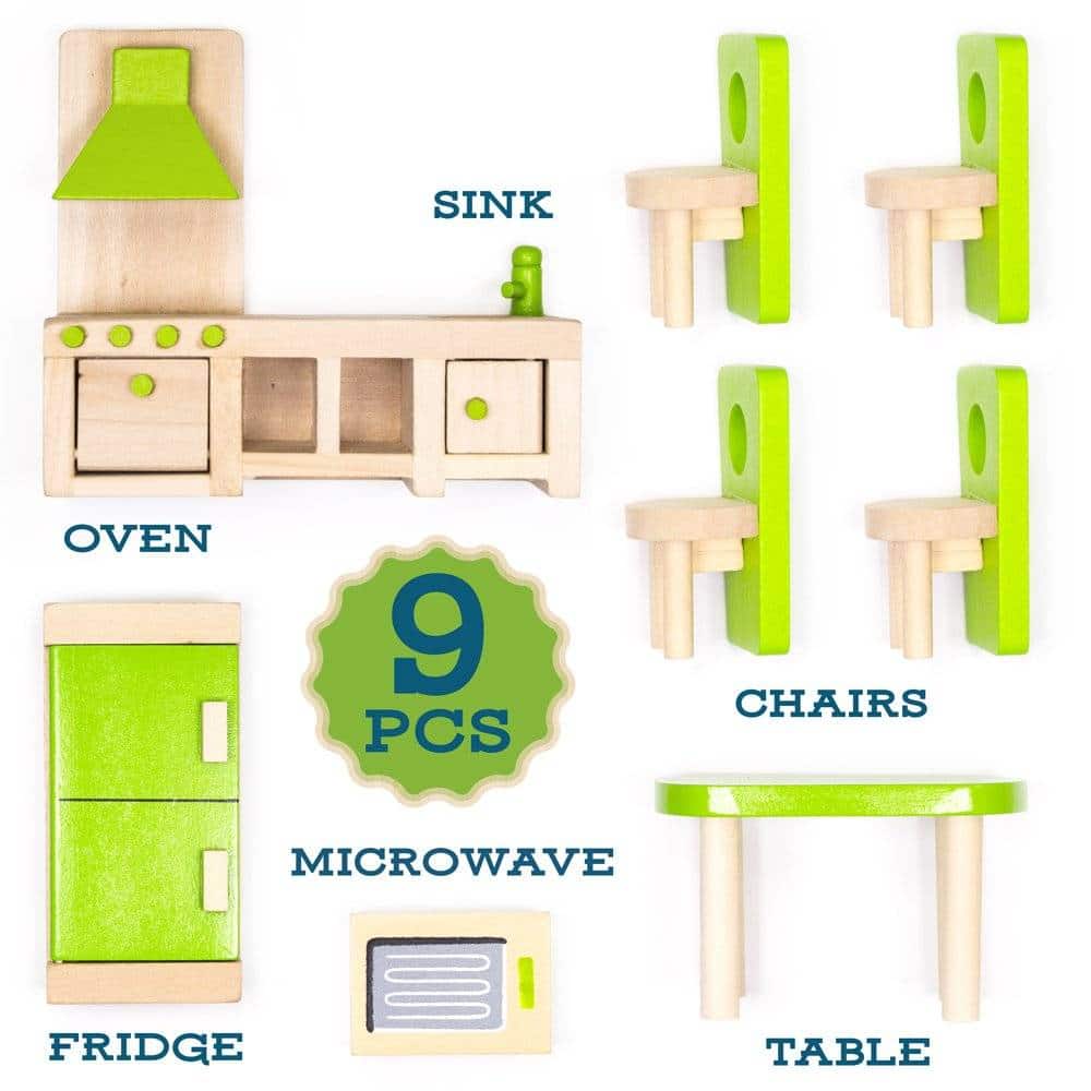 http://ineedaclean.com Modern Green Wooden Kitchen Furniture 9 pcs Set New Arrivals Kitchen Tools Model Number: hwd-kitchen dinning pretend I Need A Clean http://ineedaclean.com/?post_type=product&p=1003203