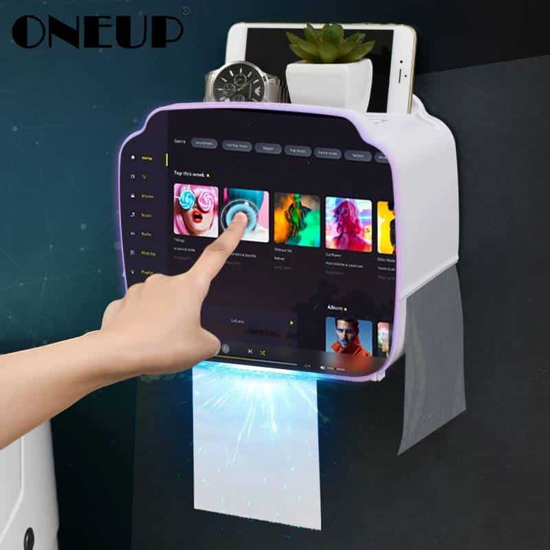 http://ineedaclean.com ONEUP Portable Toilet Paper Holder Plastic Waterproof Paper Dispenser For Toilet Home Storage Box Bathroom Accessories Bathroom Accessories Best Gifts 2020 New Arrivals Bathroom Shop cb5feb1b7314637725a2e7: B-Gray|B-White|C-Apricot|C-Black|C-Gray|C-White|D-Black|D-Blue|D-Gray|D-Pink|E-Black|E-Gray|white I Need A Clean http://ineedaclean.com/the-clean-store/oneup-portable-toilet-paper-holder-plastic-waterproof-paper-dispenser-for-toilet-home-storage-box-bathroom-accessories/