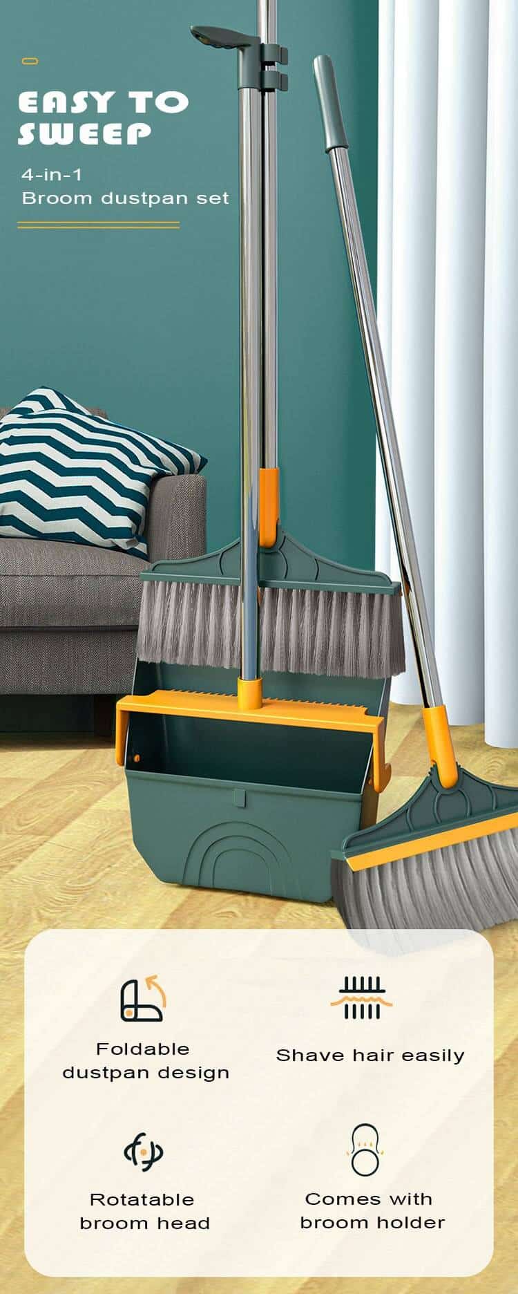 http://ineedaclean.com Rotatable Broom With Foldable Dustpan New Arrivals Cleaning Supplies cb5feb1b7314637725a2e7: Green broom|Green dustpan|Green set|Khaki broom|Khaki dustpan|Khaki set|White broom|White dustpan|White set I Need A Clean http://ineedaclean.com/the-clean-store/rotatable-broom-with-foldable-dustpan/