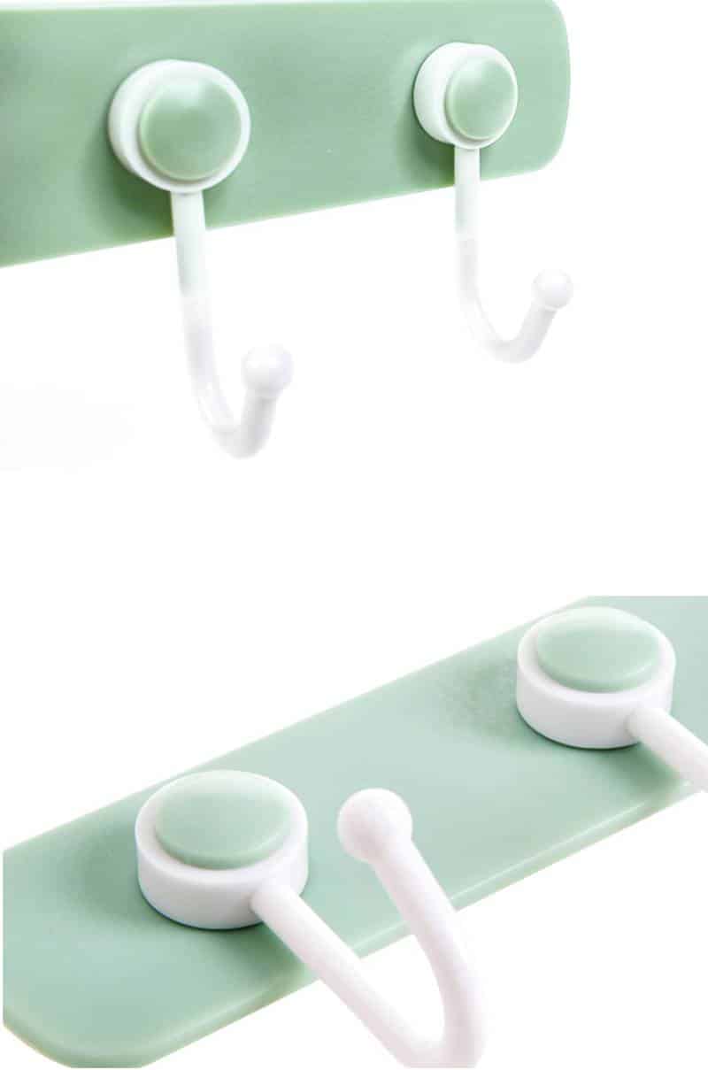 http://ineedaclean.com Sticky Kitchen or Bathroom Wall Hanging Rack with Hooks New Arrivals cb5feb1b7314637725a2e7: Blue|Gray|green|Pink I Need A Clean http://ineedaclean.com/the-clean-store/sticky-kitchen-or-bathroom-wall-hanging-rack-with-hooks/