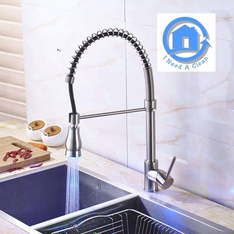 http://ineedaclean.com Kitchen Single Handle Hose Faucet With LED Top Rated Faucets Kitchen Shop Kitchen Faucets Brand: I Need A Clean I Need A Clean http://ineedaclean.com/the-clean-store/kitchen-single-handle-hose-faucet-with-led/