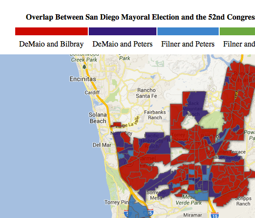 San Diego Mayoral Election And 52nd Congressional Results 2012