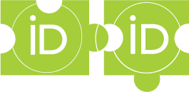 two green jigsaw pieces with ORCID iD logos on