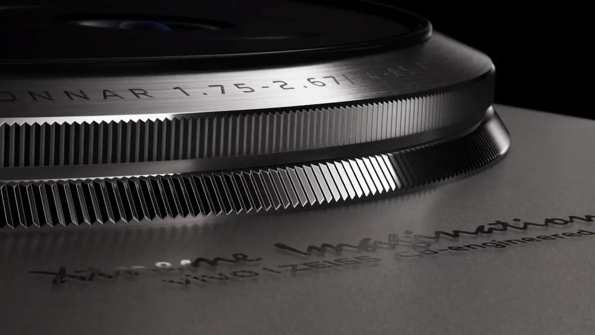 Camera specifications engraved on camera's circular ring