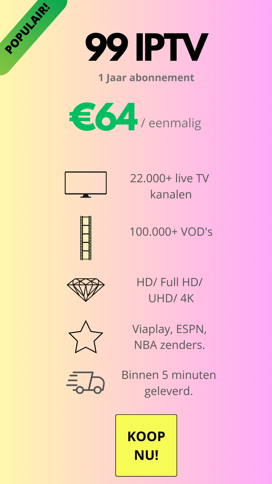 1 jaar abonnement