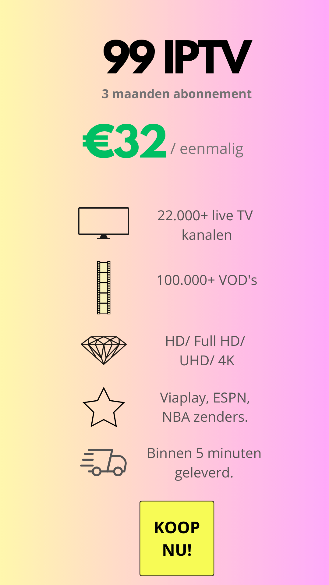 3 maanden abonnement