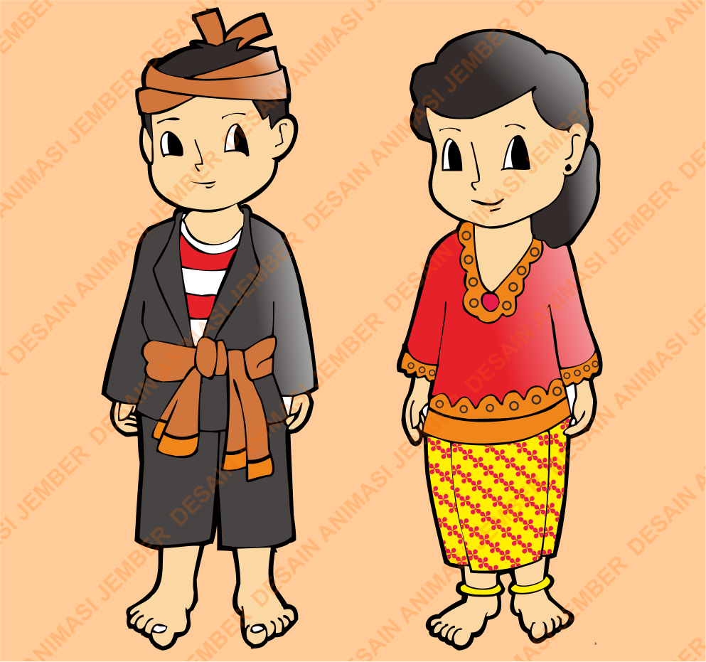 Animasi Kartun Orang Jawa