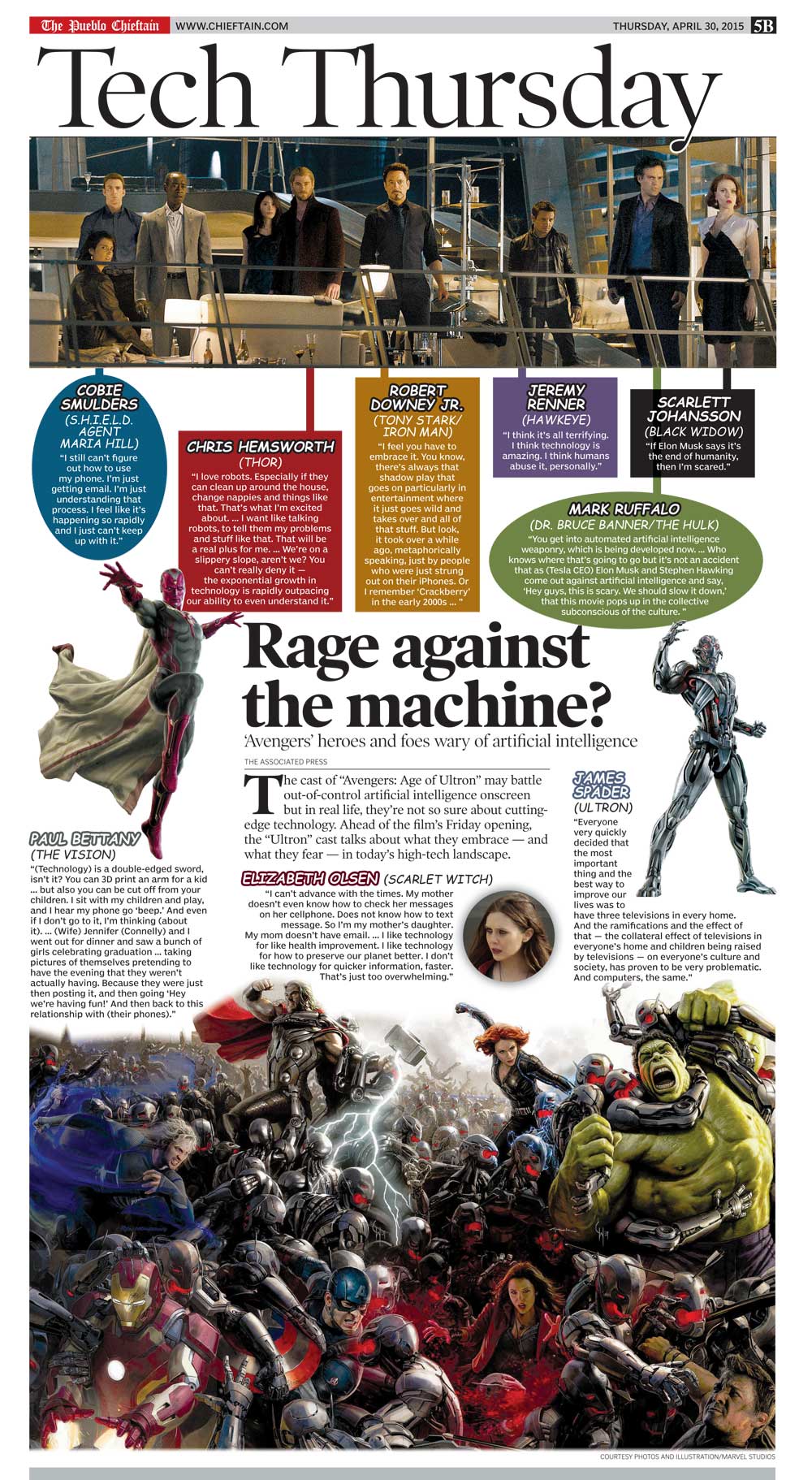 The Pueblo Chieftain Tech Thursday: Age of Ultron