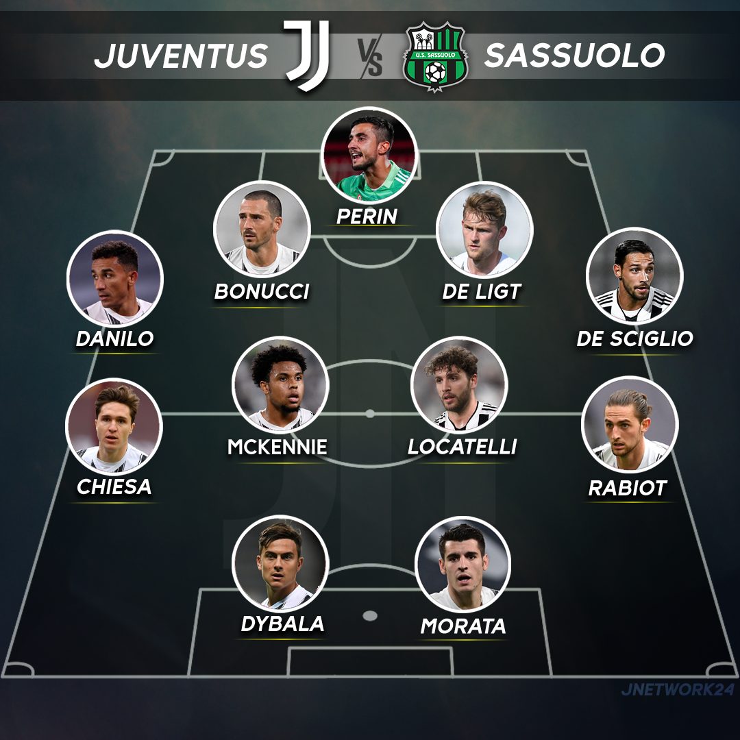Juventus Sassuolo Le Formazioni Ufficiali Jnetwork24