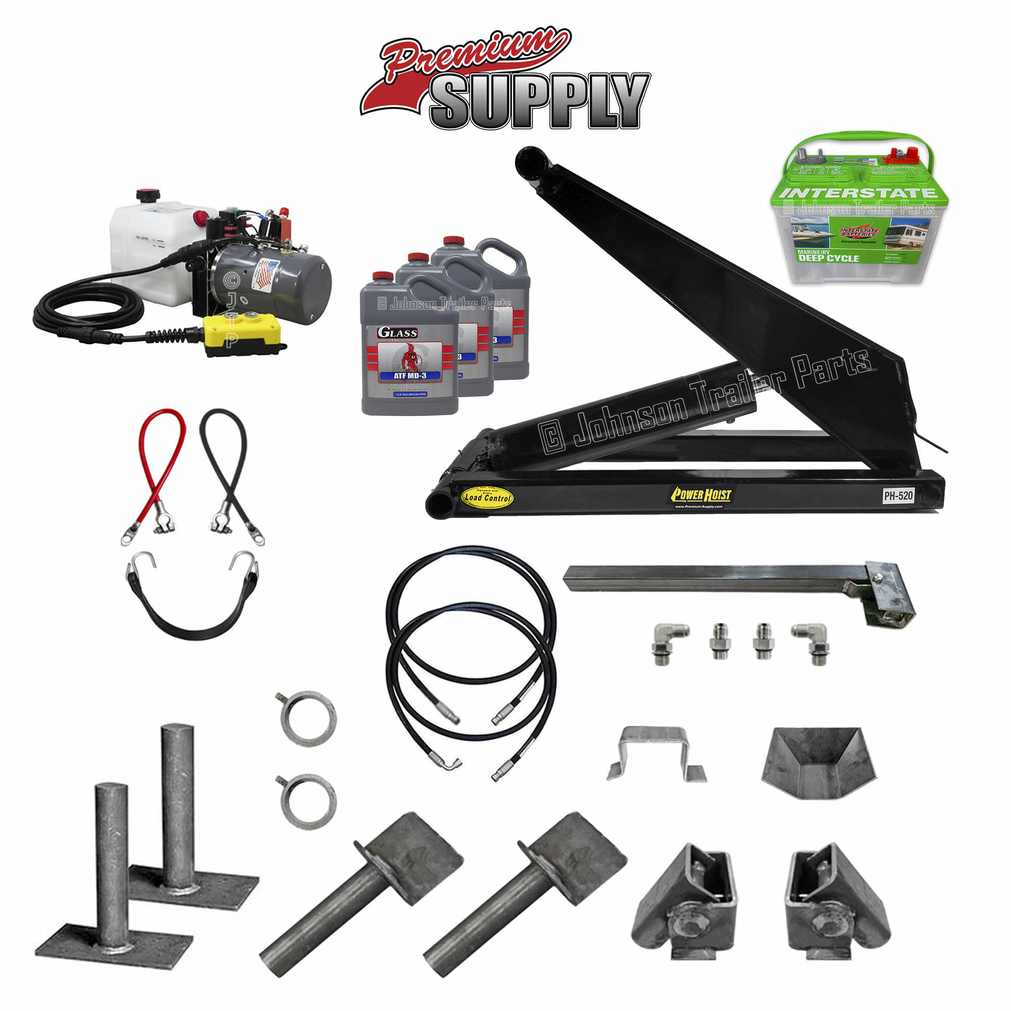 10 Ton Scissor Hoist Kit Fits 10 16 Dump Beds Ph520 Ultimate