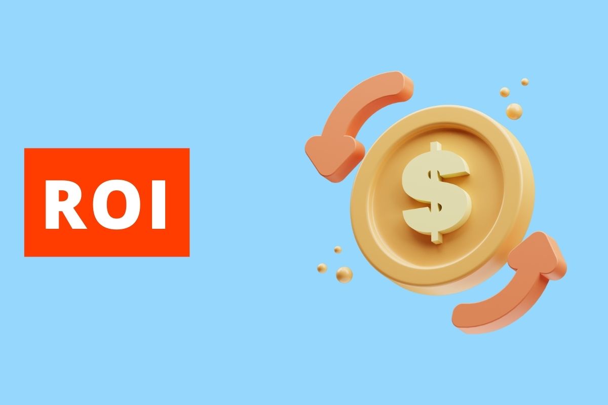 imagem com fundo azul e texto ROI