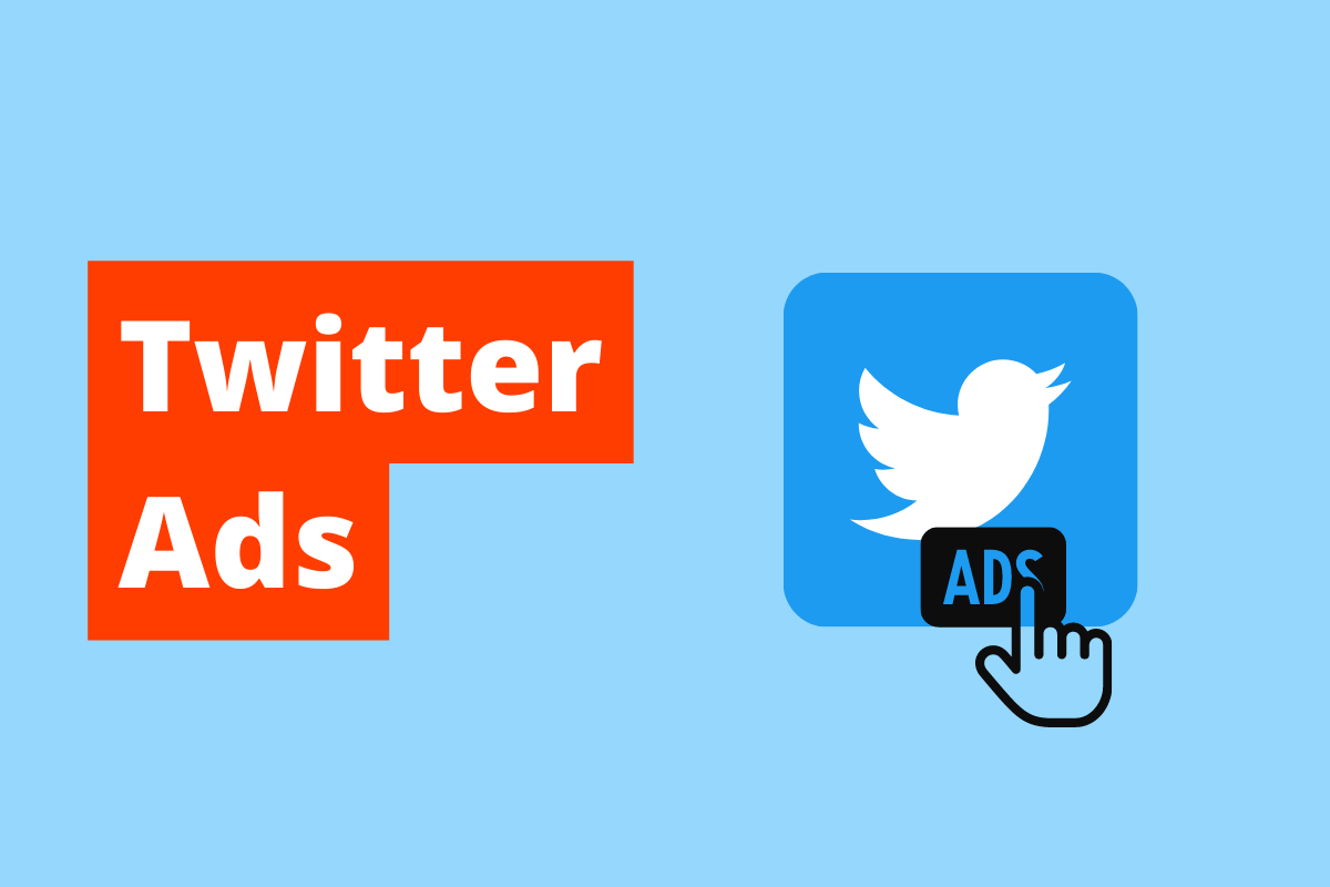 SÍMBOLO DO TWITTER COM O NOME ADS EM CIMA DELE. O FUNDO DA IMAGEM É AZUL E TEM-SE ESCRITO Twitter Ads
