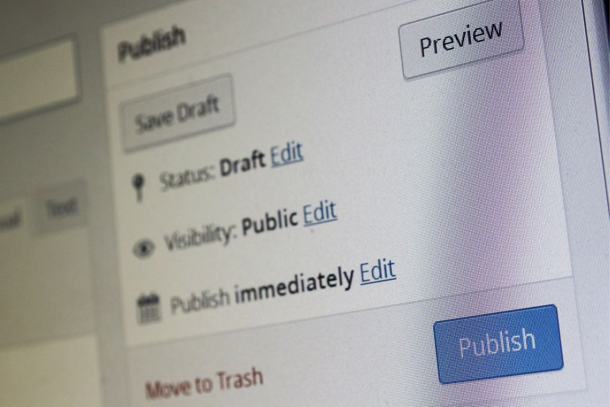 Tela do WordPress: KPIs de SEO A imagem mostra a tela inicial do WordPress, mostrando os indicadores para qualificar um SEO.