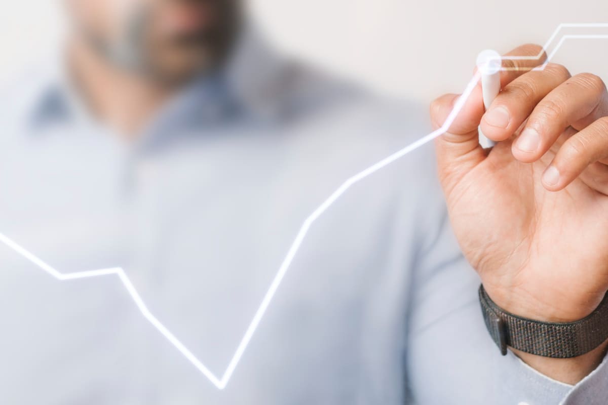 homem de negócios: filmes sobre marketing homem de negócios traçando uma linha