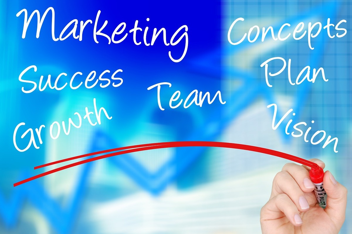 Montagem: Marketing baseado em contas Montagem de pessoa segurando pincel atômico vermelho desenhando no ar