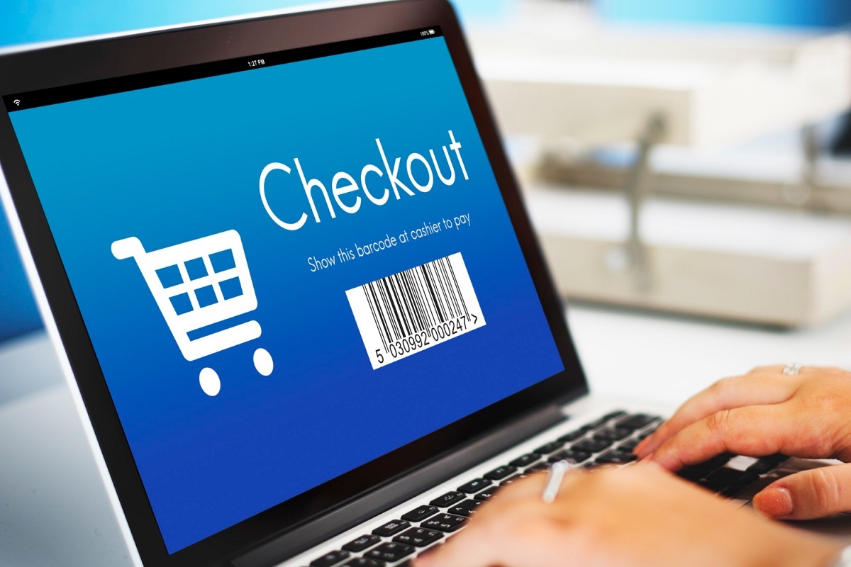 Estratégias para e-commerce: A imagem mostra uma tela de checkout de compras online.