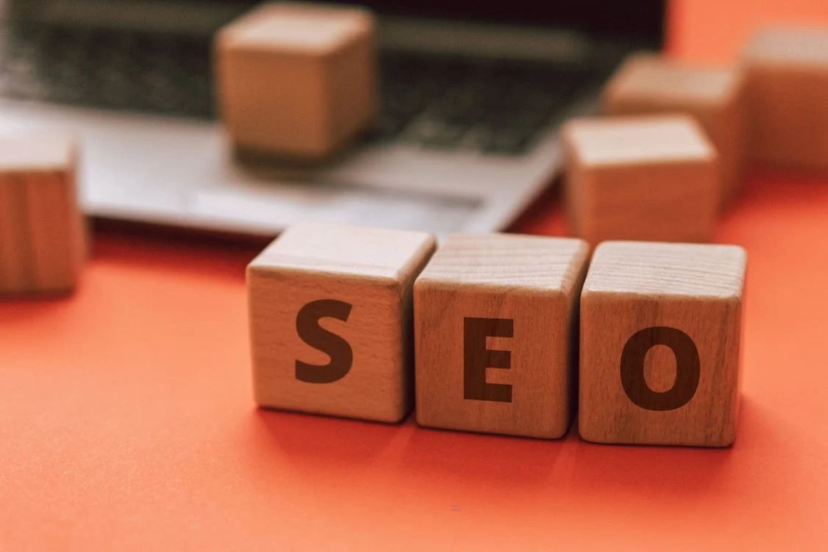 seo: mitos de seo blocos de palavras formando o nome seo